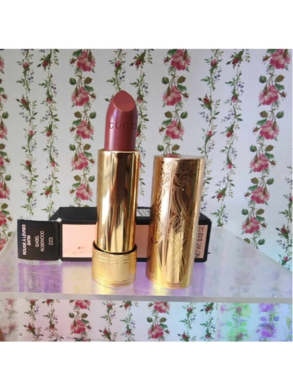 Gucci lipstick in rosewood #luxury #designer